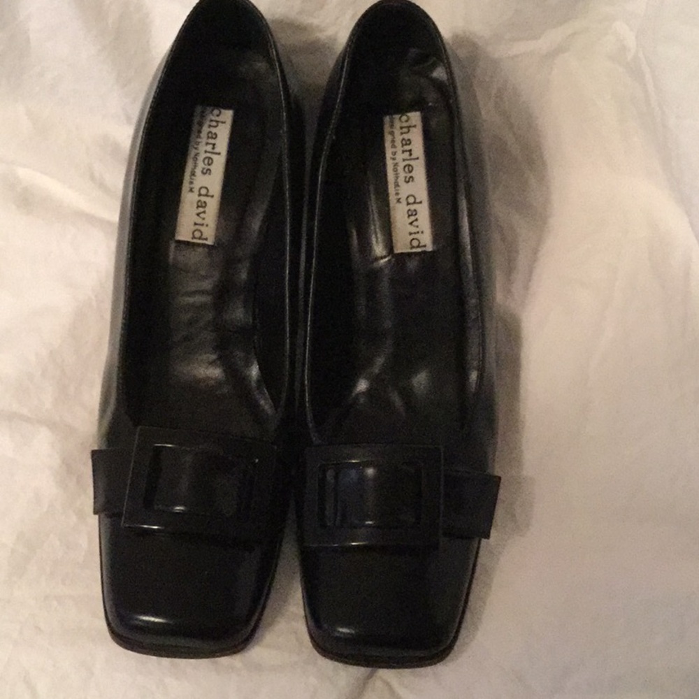 Women's Blackleather heels